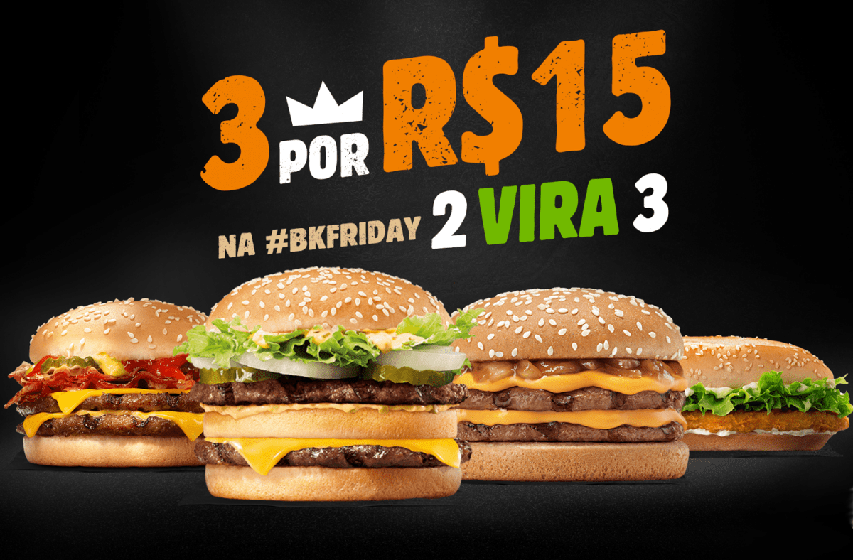 Black Friday Do Burger King Ter Lanches Por R